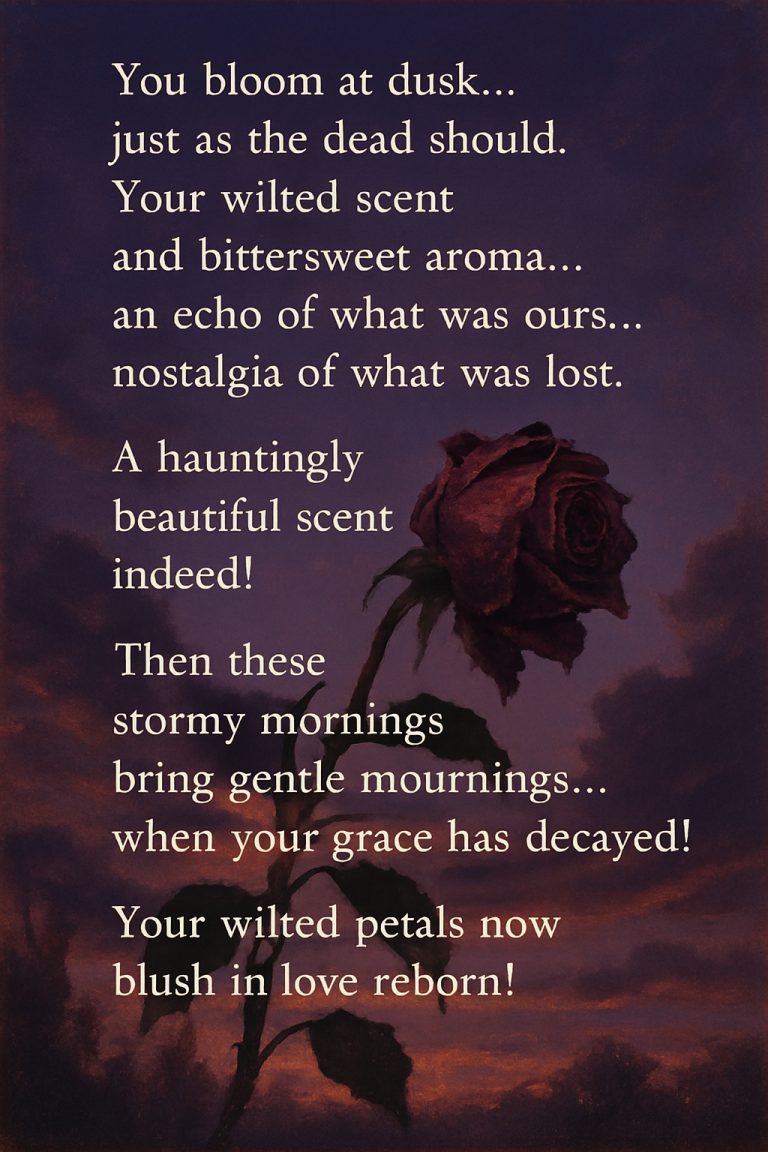 You Smell So Good Like Wilted Petals