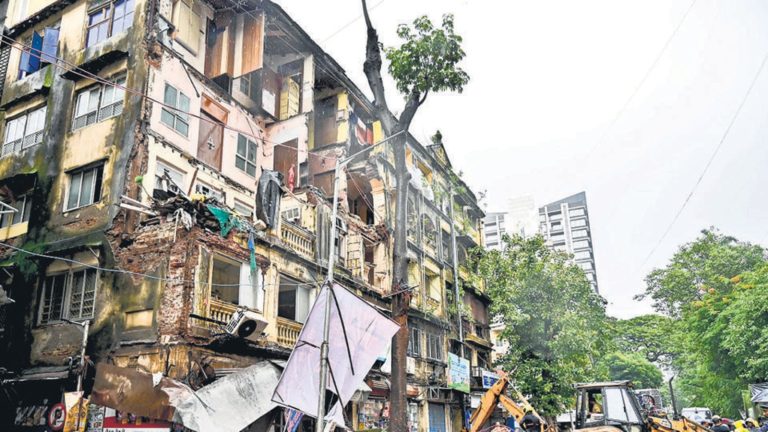 Buildings with paint peel off…….